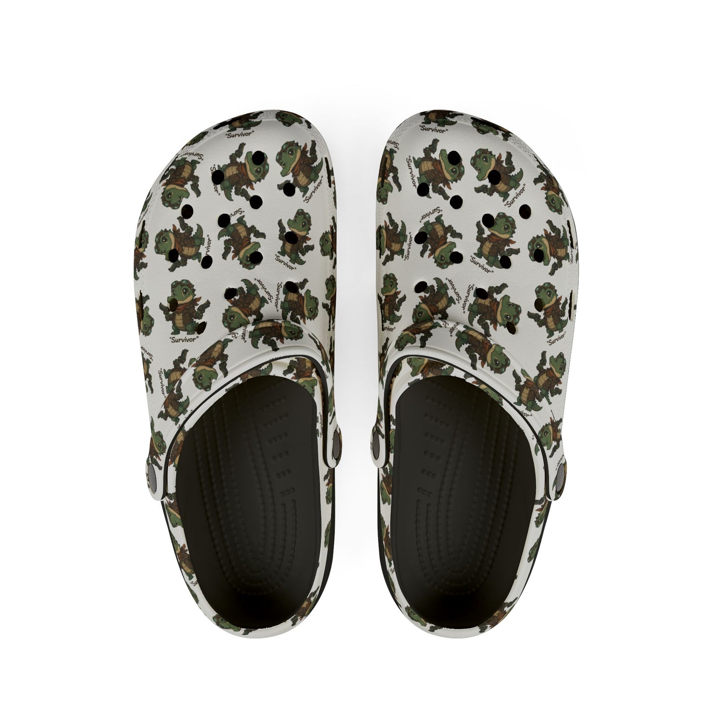 Camo APFO Crocs Pattern Foam Clogs — Printed EVA Garden Shoes