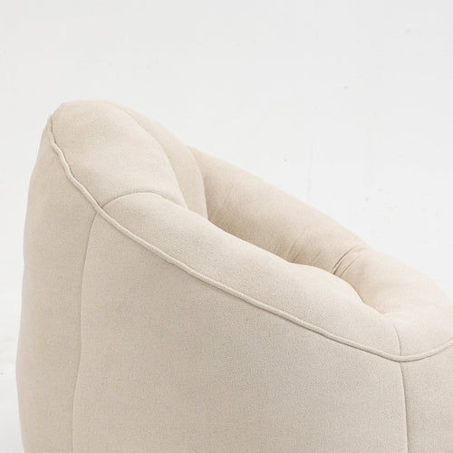 LuneluX_Home – CloudSoft Bean Bag Chair with Footrest