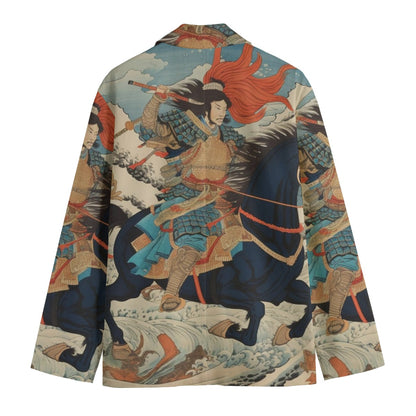 Batang Kalye Men's Casual Flat Lapel Collar Blazer Suit Street Mafia