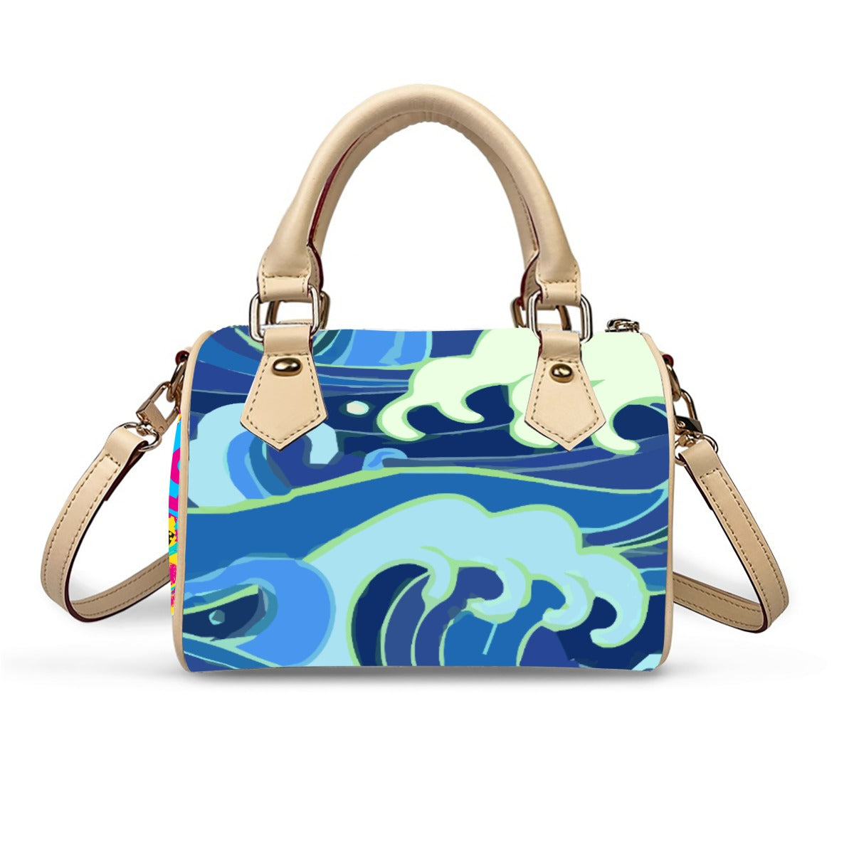 Batang Kalye Street Luxury Barrel-Leather Handbag