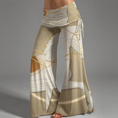 BKB Women's High Waist Wide Leg Pants