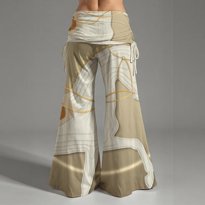 BKB Women's High Waist Wide Leg Pants