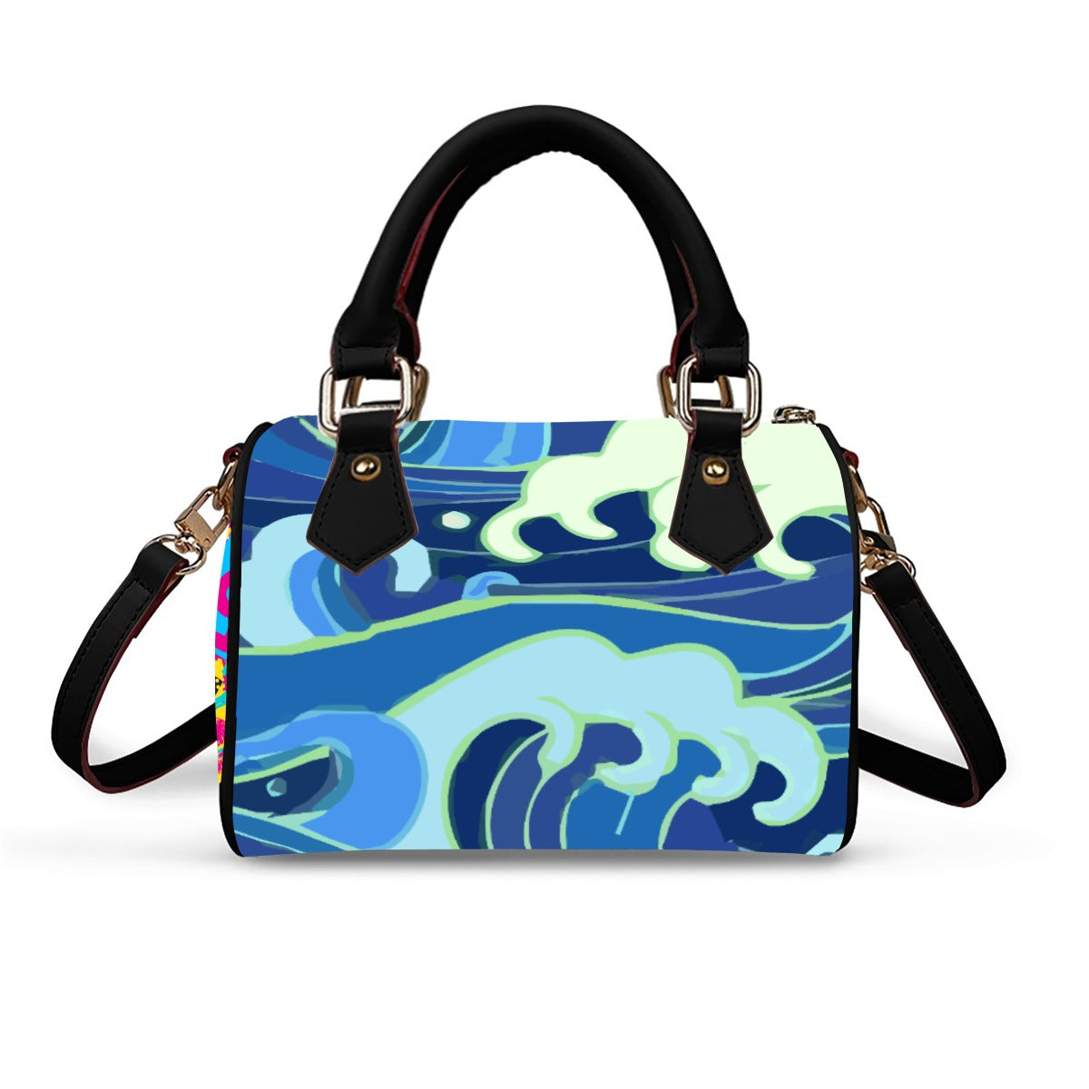 Batang Kalye Street Luxury Barrel-Leather Handbag