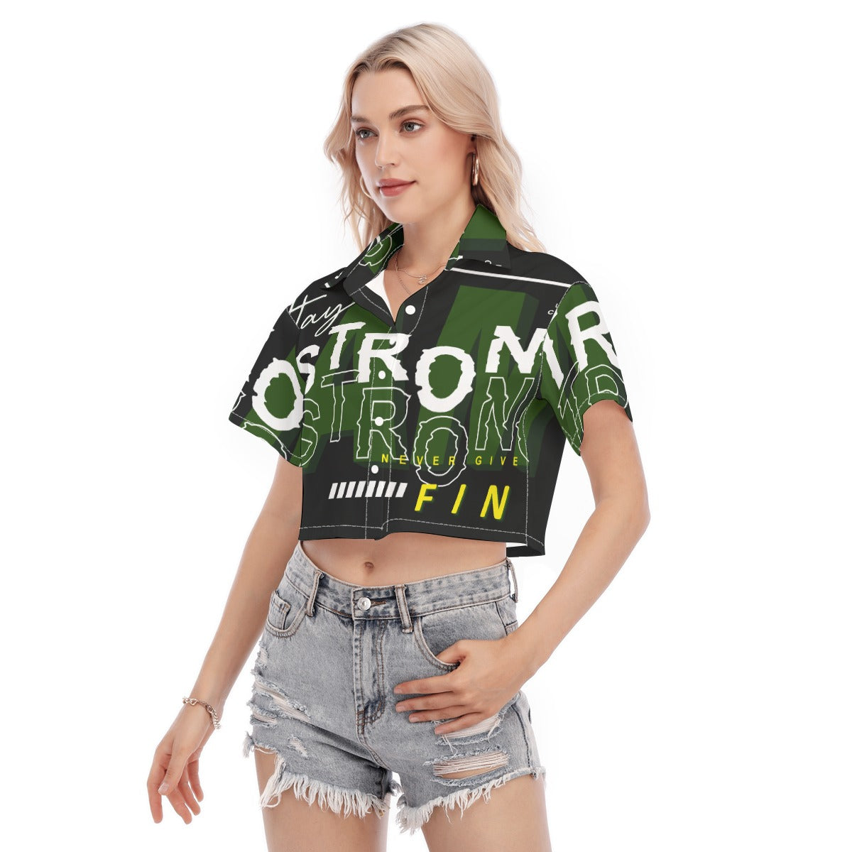 BKB Women's Cropped Shirt