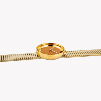 Pierre Cardin Women's Gold Stainless Steel Watch, Champagne Dial | Cma.0012