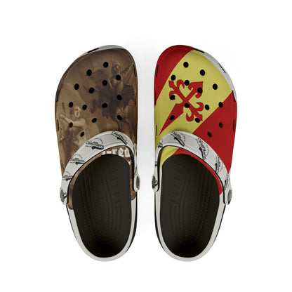 Stylish Batang Kalye Foam Shoes, Comfortable Slip-On Clogs, Unique Pattern Footwear for Home, Garden or Beach