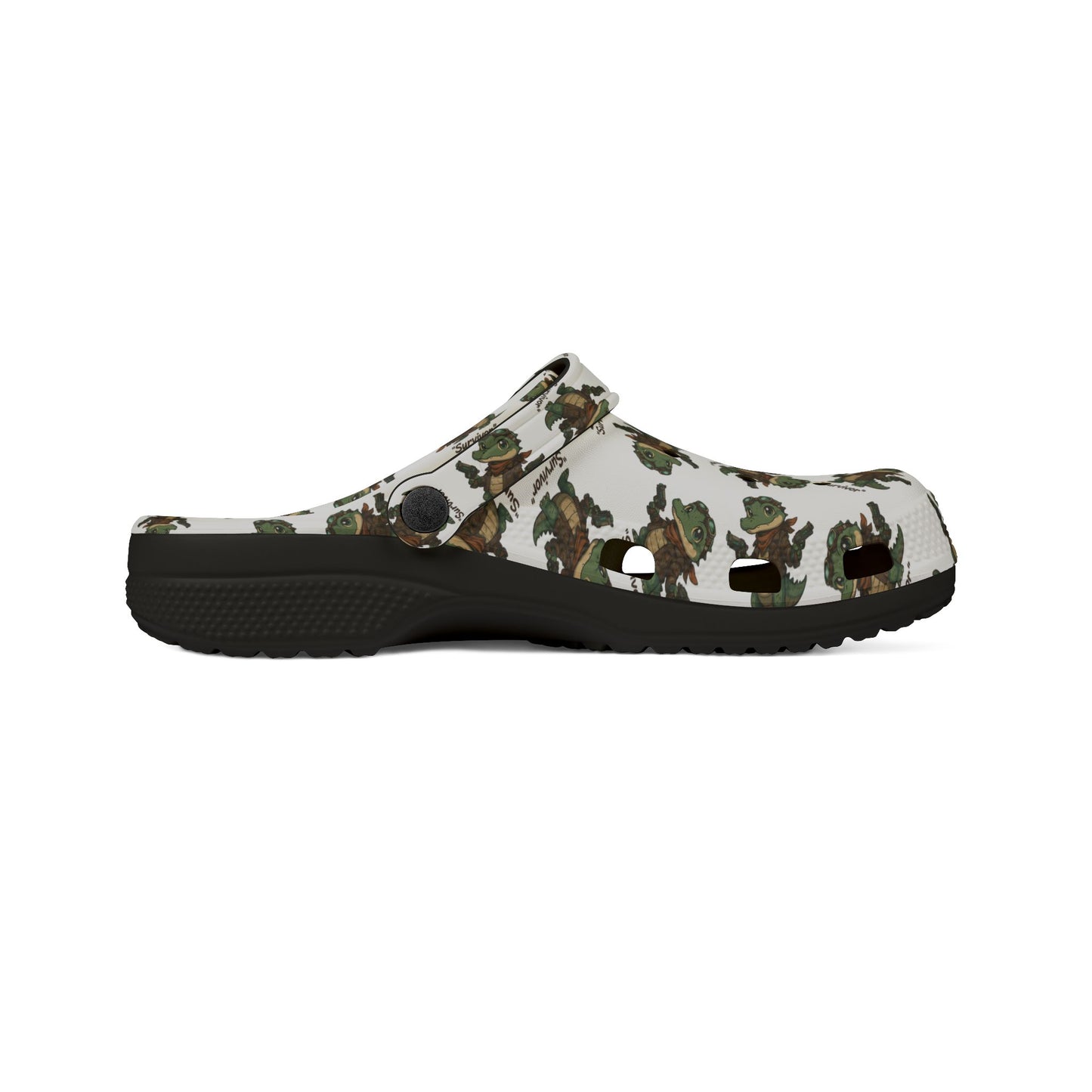 Camo APFO Crocs Pattern Foam Clogs — Printed EVA Garden Shoes