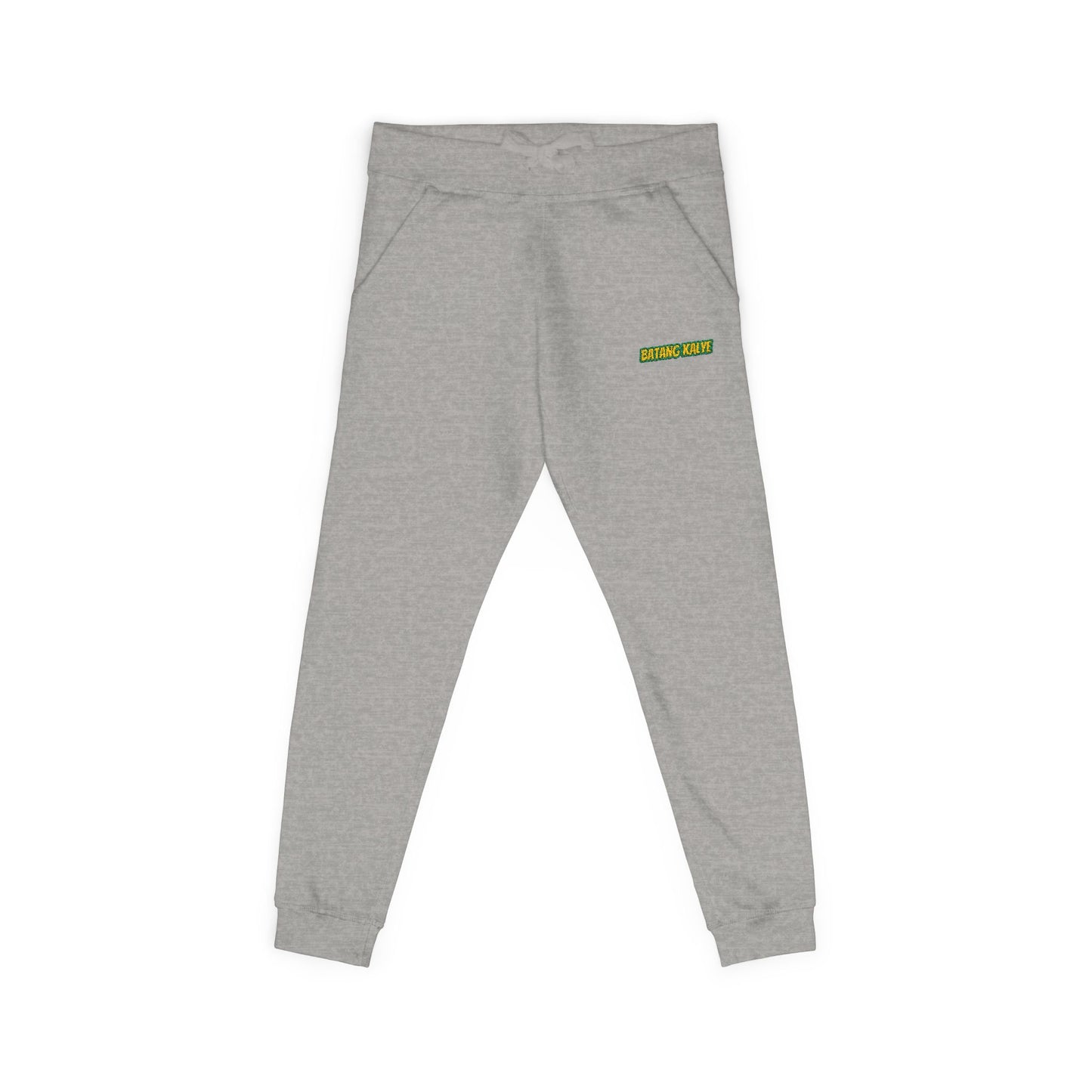 Batang Kalye Cozy Unisex Fleece Sweatpants with Embroidered Design, Casual Lounge Pants, Relaxation, Everyday Wear, Gift for Him/Her, Stylish Comfort