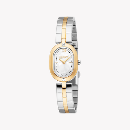 Esprit Women's Silver & Gold Quartz Watch | Es1l500m0045