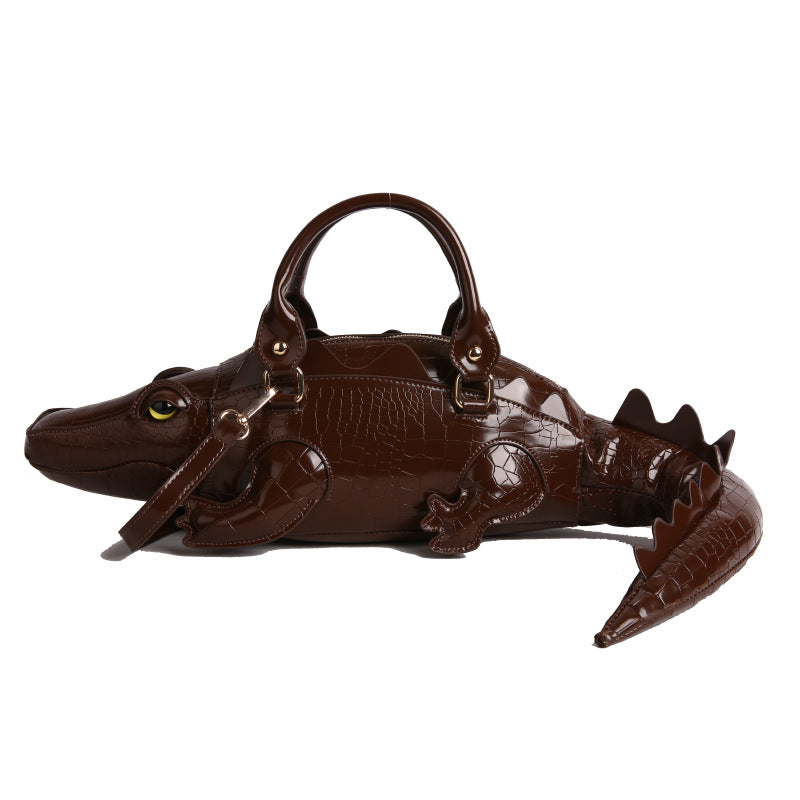 BKB Women's Alligator Shaped Handbag
