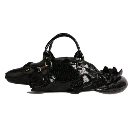 BKB Women's Alligator Shaped Handbag