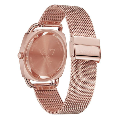 Trnda Women's Rose Gold Stainless Steel Watch, Silver Dial | Trnda-001