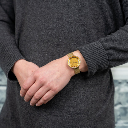 Pierre Cardin Women's Gold Stainless Steel Watch, Champagne Dial | Cma.0012